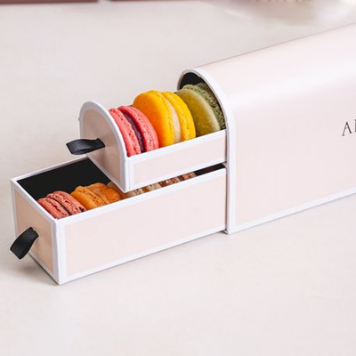 कुकीज़ क्रिसमस Macaron उपहार बॉक्स पेपरबोर्ड कस्टम